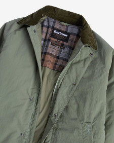 Winter Wadded Showerproof Mac Green Slate