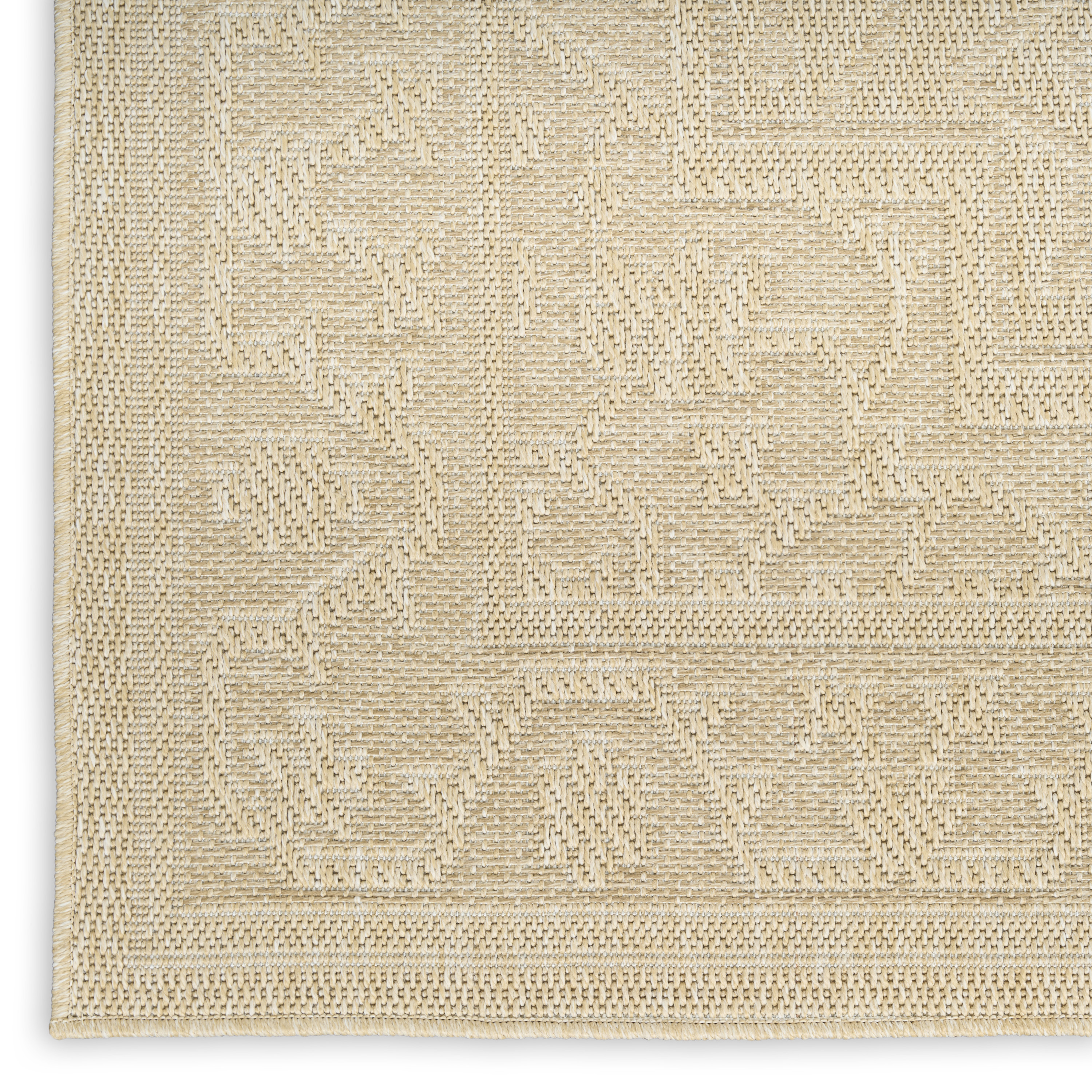 Nourison Tulum 2'2" x 8' Cream Outdoor Rug