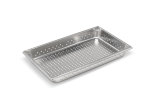 Full-size 3-inch-deep Super Pan V® perforated stainless steel steam table pan