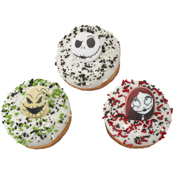 Disney Tim Burton's The Nightmare Before Christmas Jack Skellington, Sally, and Oogie Boogie Cupcake Rings
