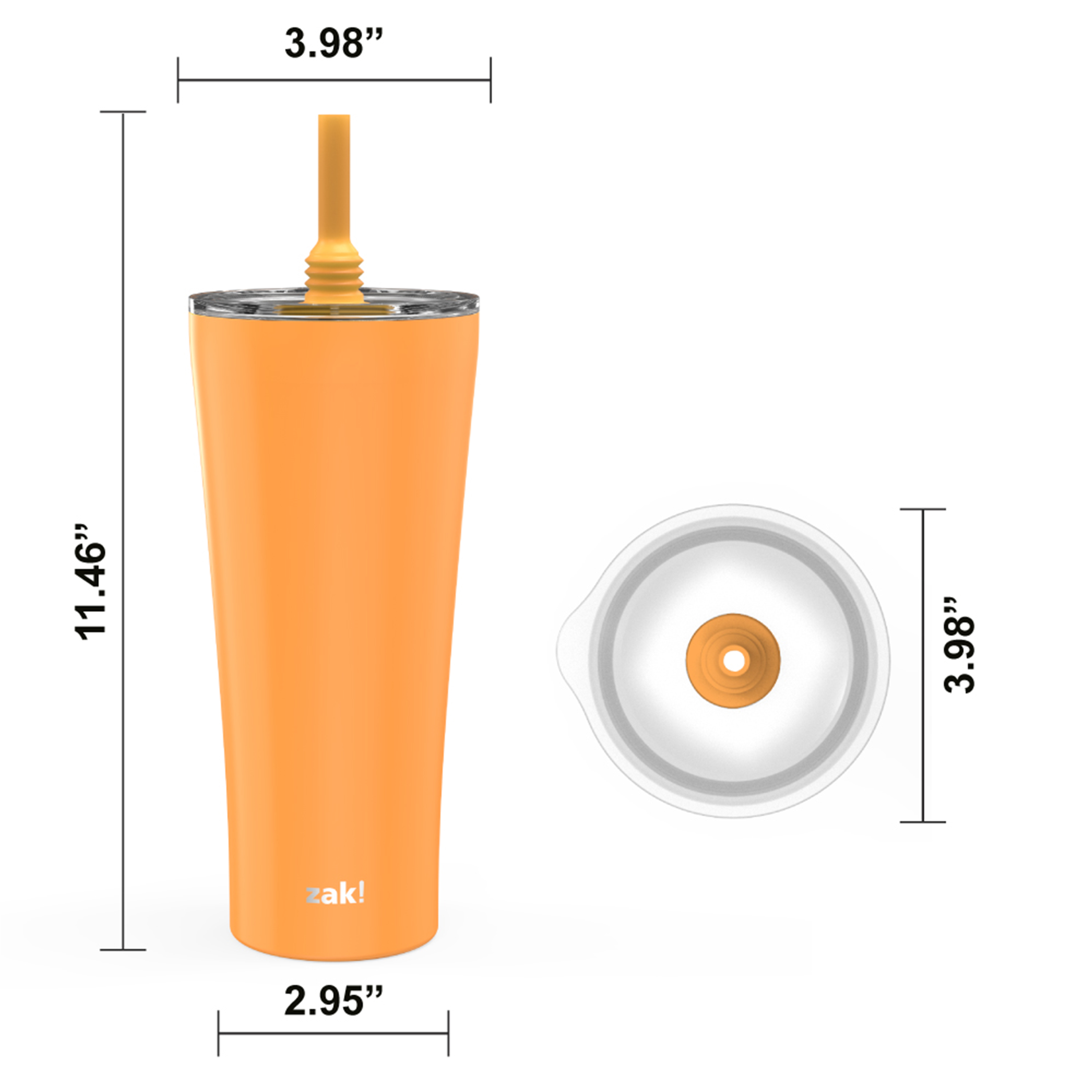 Alfalfa 30 ounce Vacuum Insulated Stainless Steel Tumbler, Orange slideshow image 6 Alfalfa 30 ounce Vacuum Insulated Stainless Steel Tumbler, Orange slideshow image 6