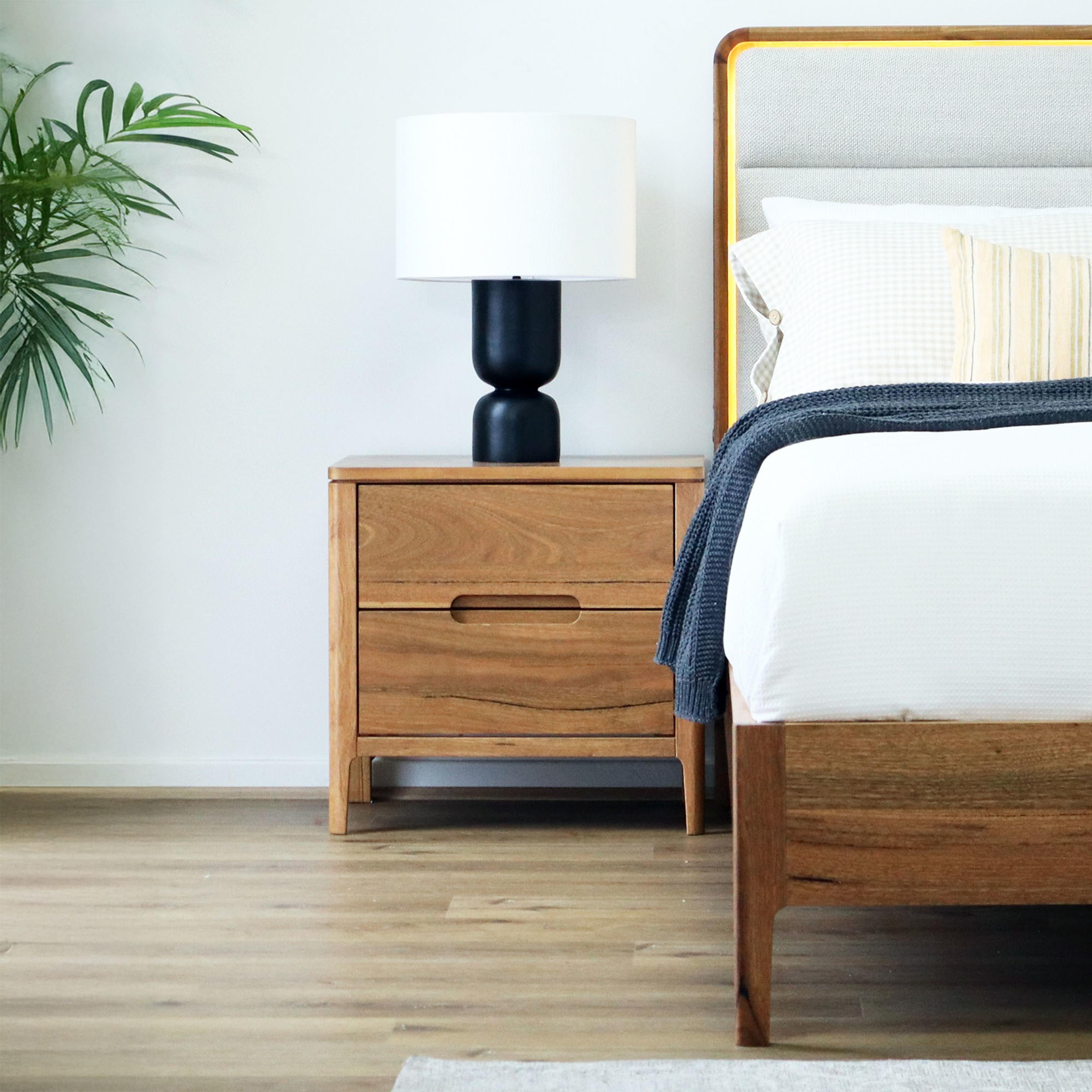 Detail image of the  Broulee Bed Frame, Natural from Forty Winks