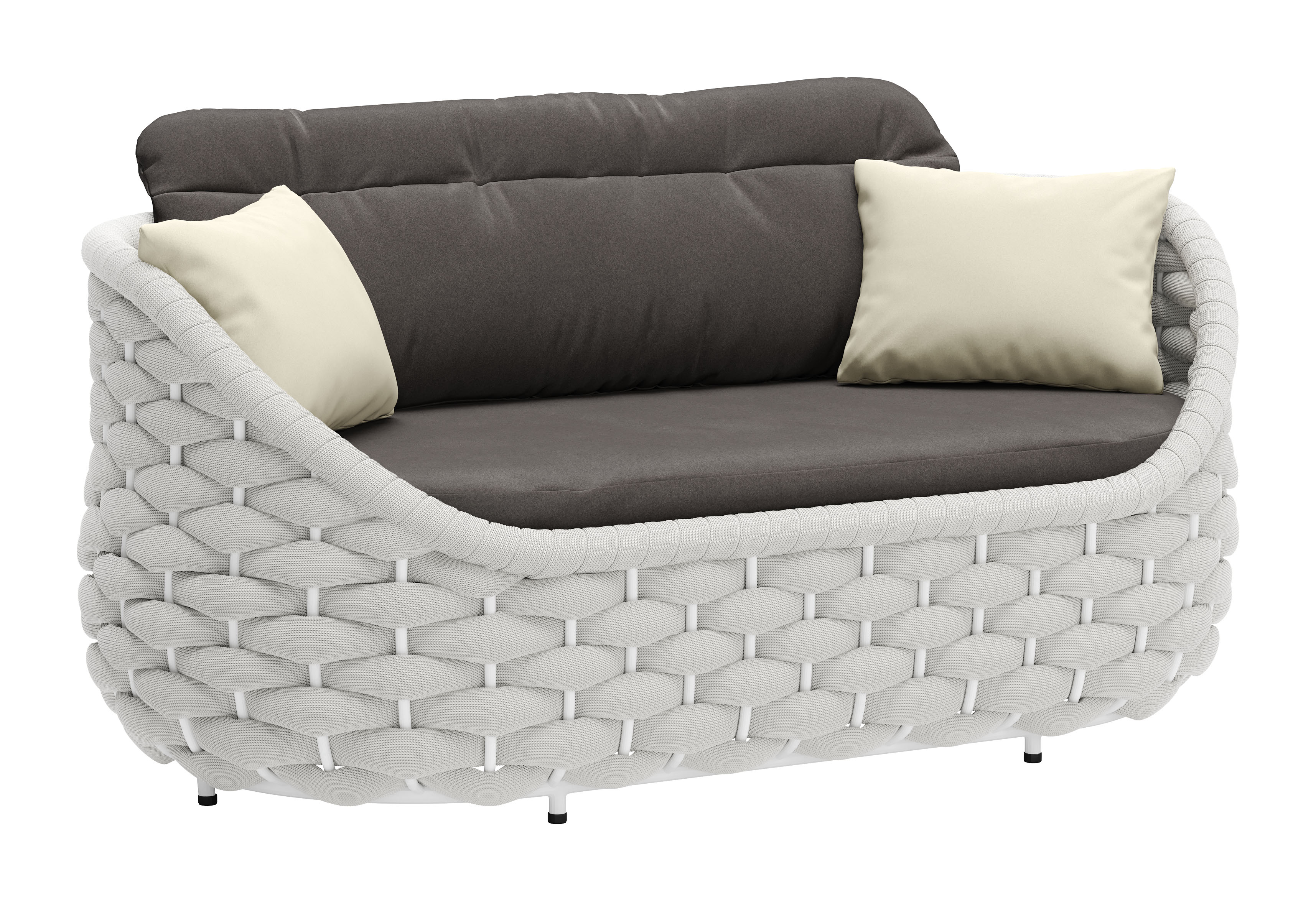 Coral Reef Loveseat Gray product image