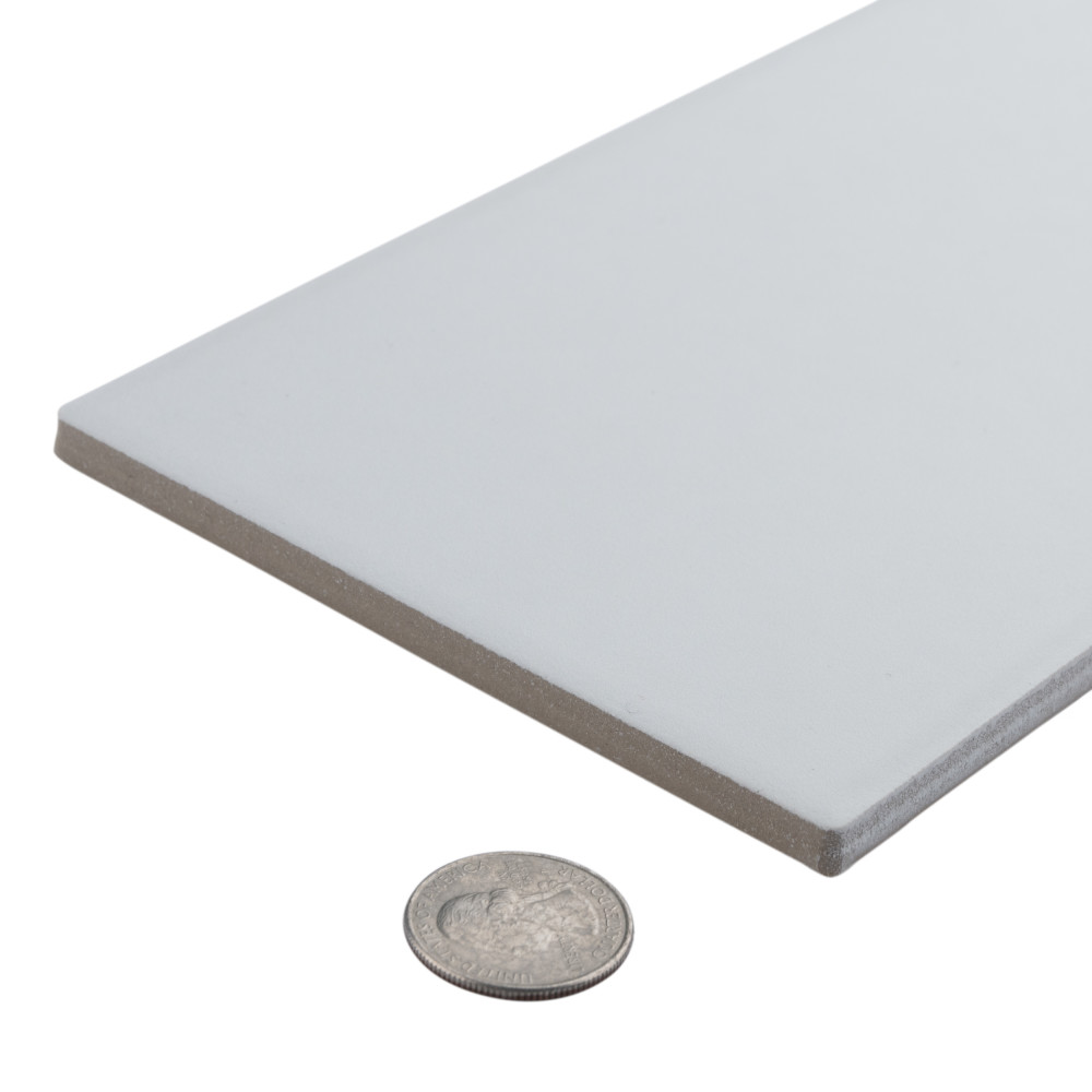 Sample – Piscina Matte White with BioTech Porcelain Floor and Wall Tile