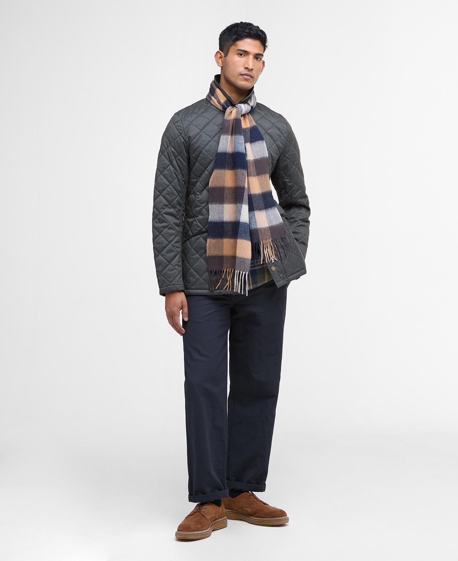 Large Tattersall Scarf image number 1