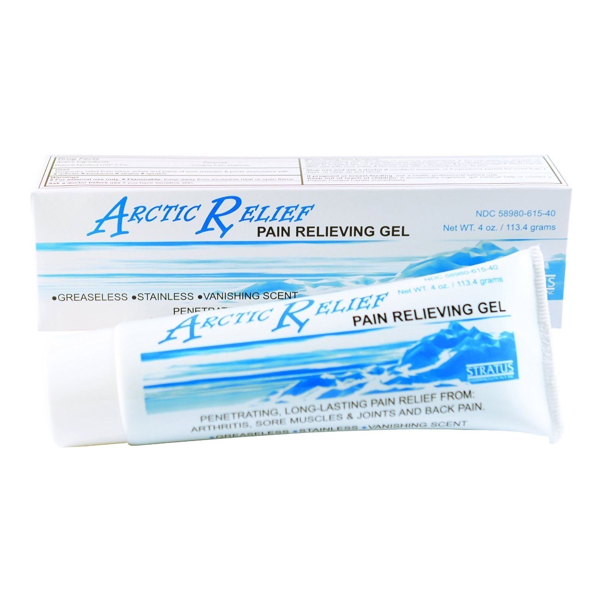 Arctic Relief® Pain Relieving Gel, 4-ounce Tube