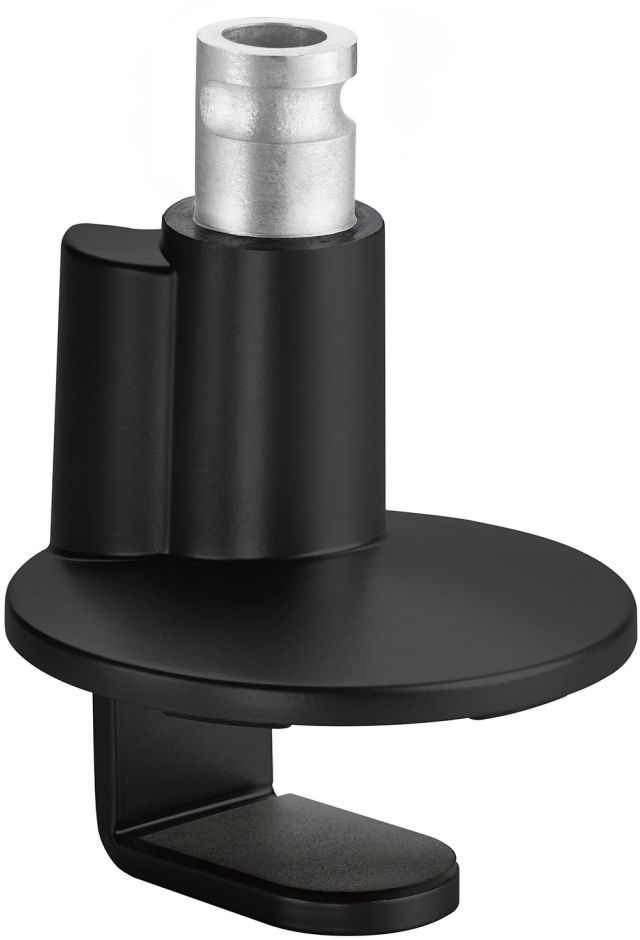 Includes edge clamp, drill screw, and grommet mount options.