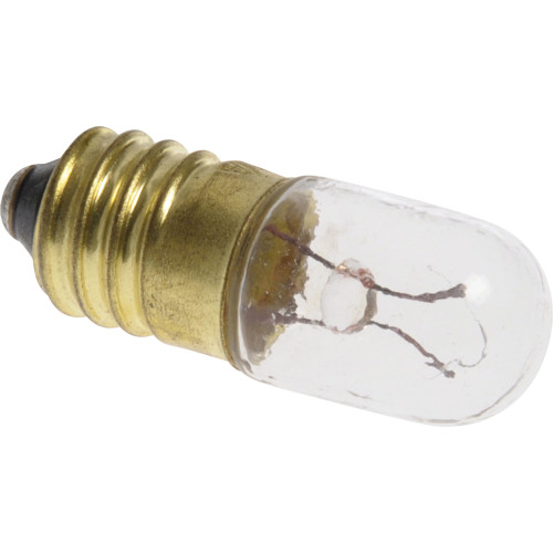 Screw Base Bulb for Appliances, Radios, TVs (6.3V x 0.15 Amp)