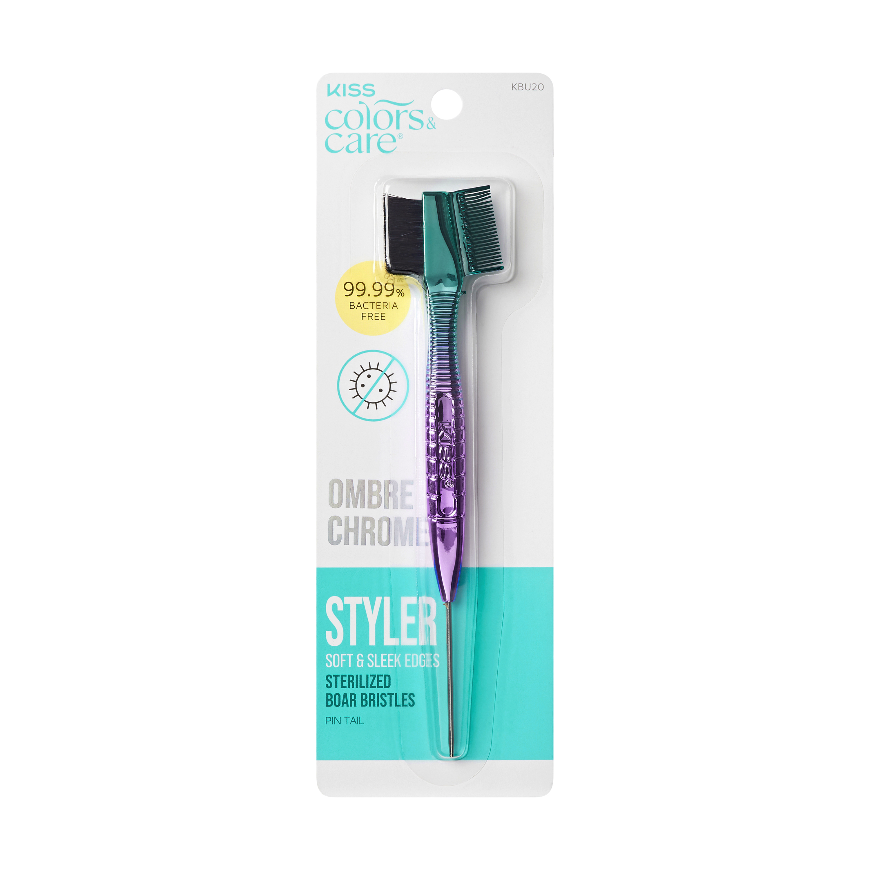 Boar Bristle | 3-in-1 | Ombre Chrome | 3 -in1 Edge Styler