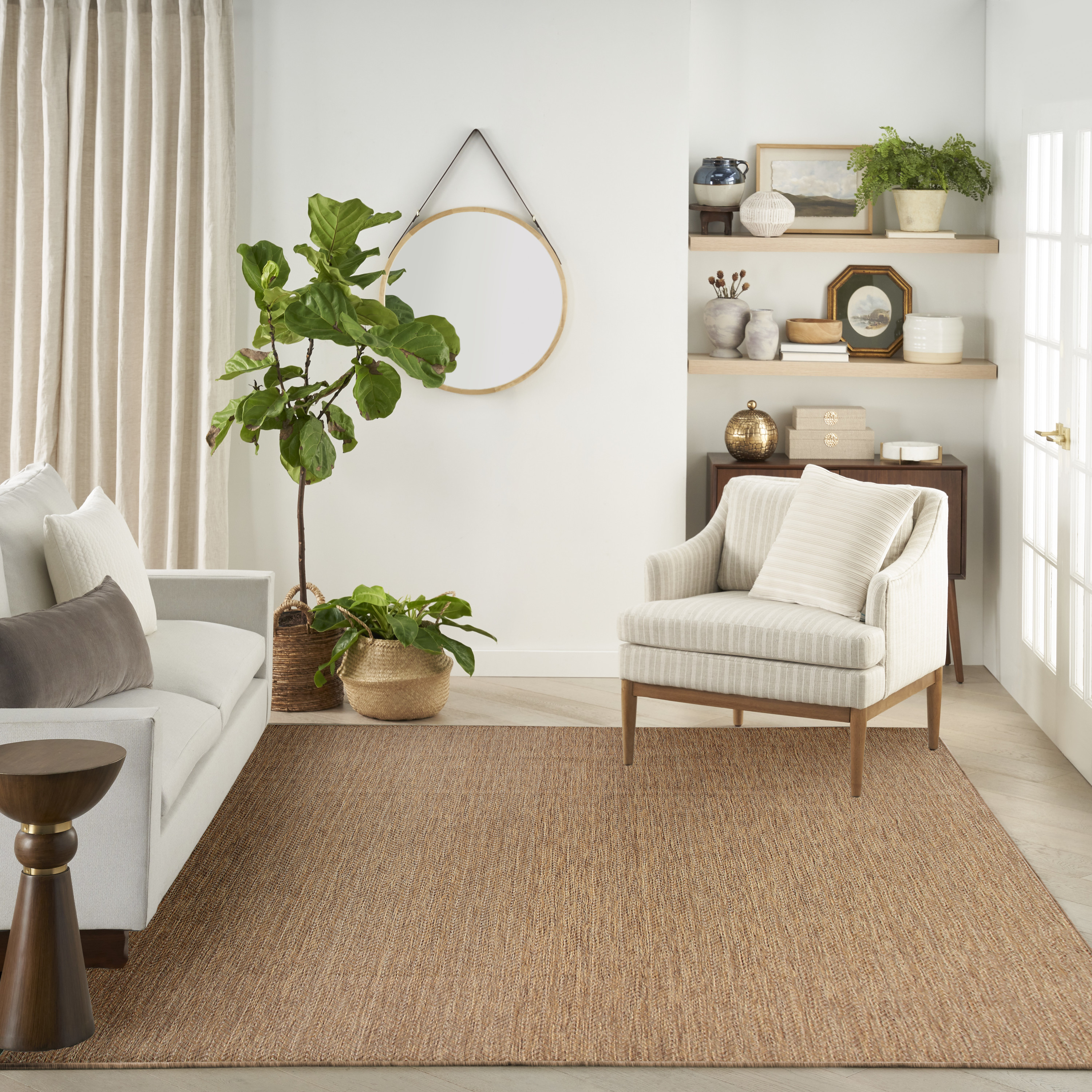 Nourison Horizon Indoor/Outdoor 9' x 12' Natural Modern Rug