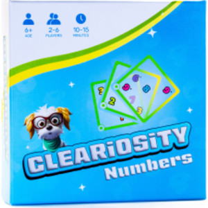 Cleariosity Numbers Transparent Card Math Game