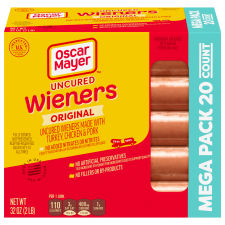 Oscar Mayer Classic Uncured Wieners Mega Pack, 20 ct Box