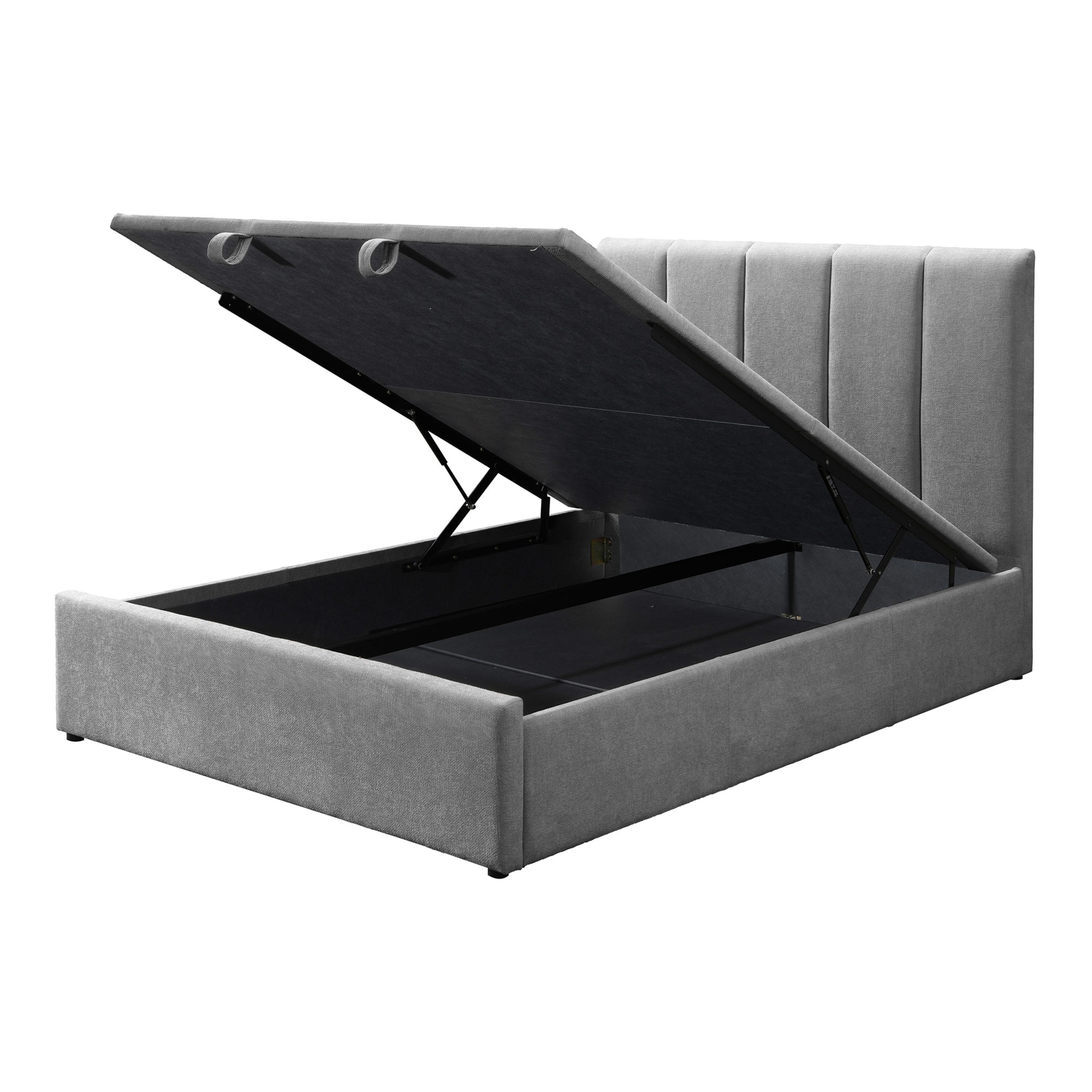 Product image of the  Harlow Bed Frame, Gas Lift Base, Dark Grey from Forty Winks