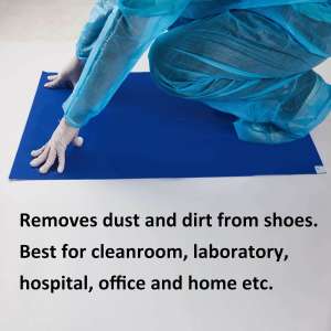 Hospeco, Tacky Traxx, Adhesive Mat, 26"x45", Blue