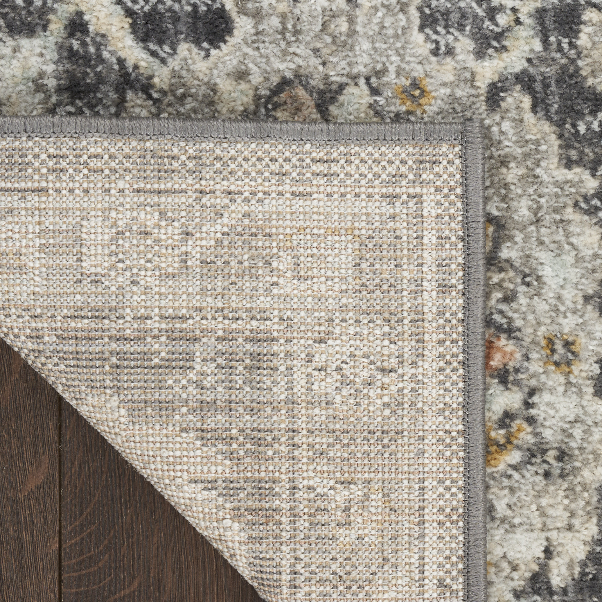 Nourison Oushak Home 2' x 4' Charcoal Vintage Indoor Rug