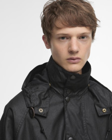 Barbour for Margaret Howell Waxed Parka Black