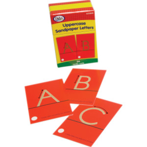 Tactile Sandpaper Uppercase Letters