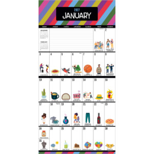 2027 Every Day's A Holiday Wall Calendar