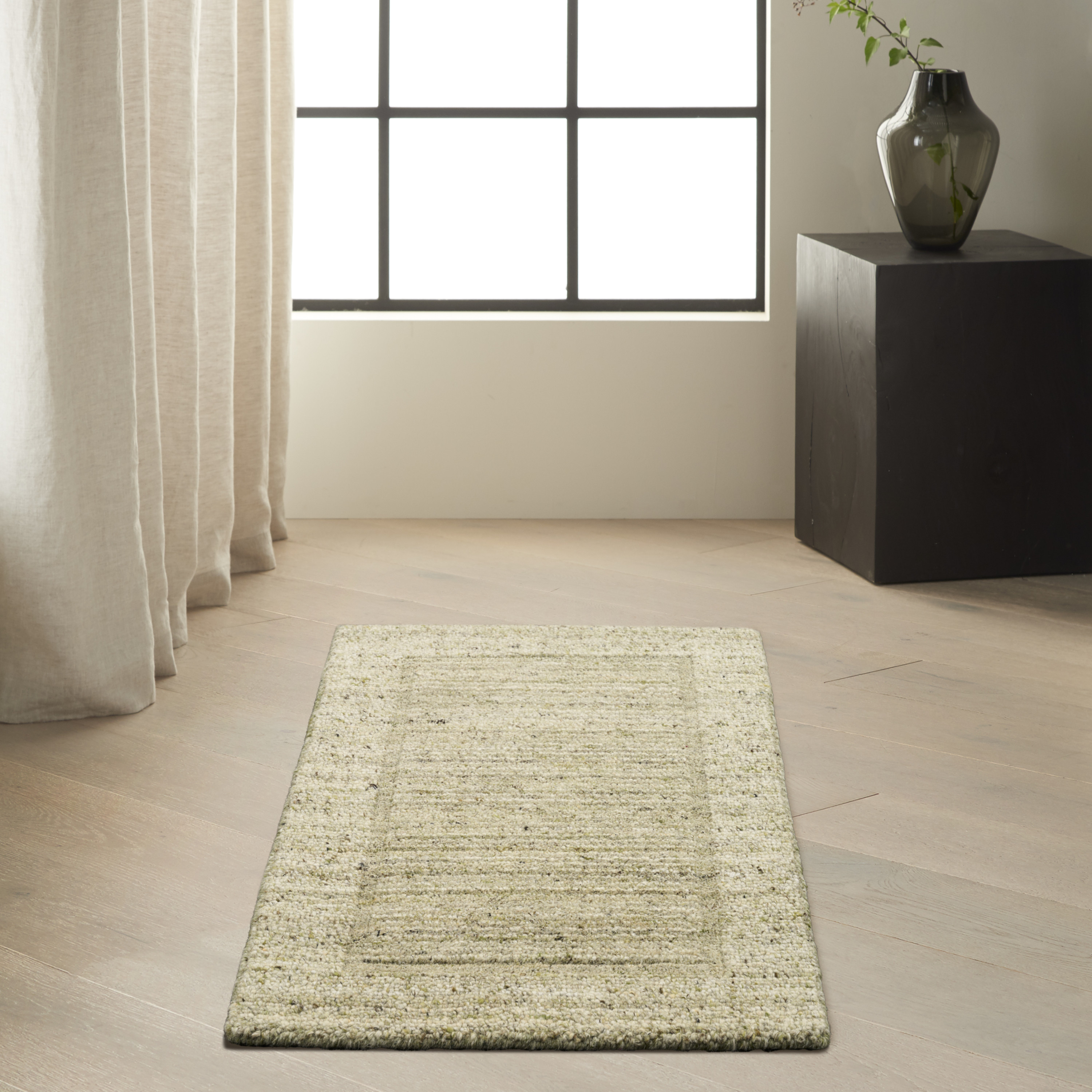 Calvin Klein CK082 Ridge 2' x 3' Sage Ivory Farmhouse Indoor Rug