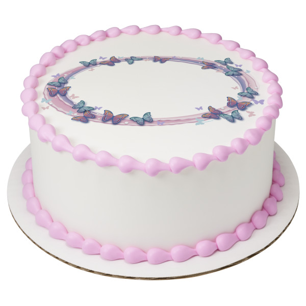 Fluttering Butterflies Sheet PhotoCake® Edible Image®