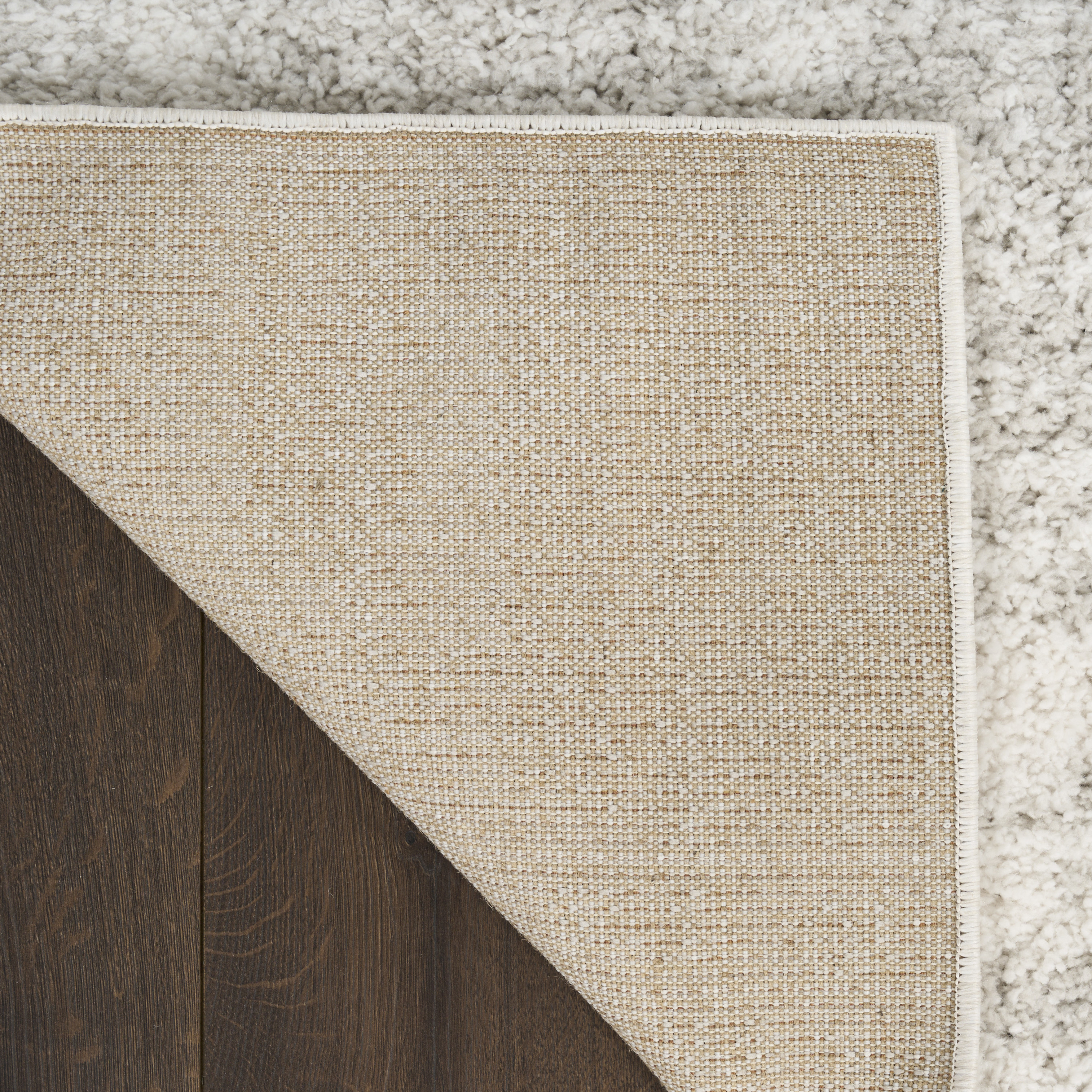 Nourison Modern Shag 7'10" x 9'10" Ivory Grey Modern Indoor Rug