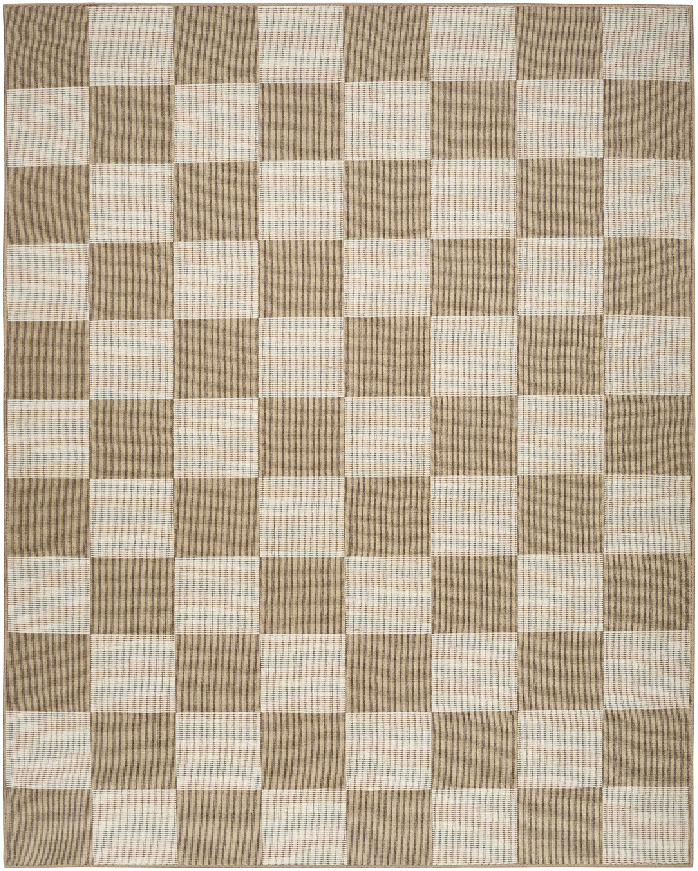 Nourison Washable Modern Jute 5'3" x 7'3" Natural Ivory Modern Indoor Rug