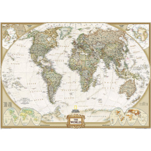 World Executive Map, Mural, 110" x 76.5"