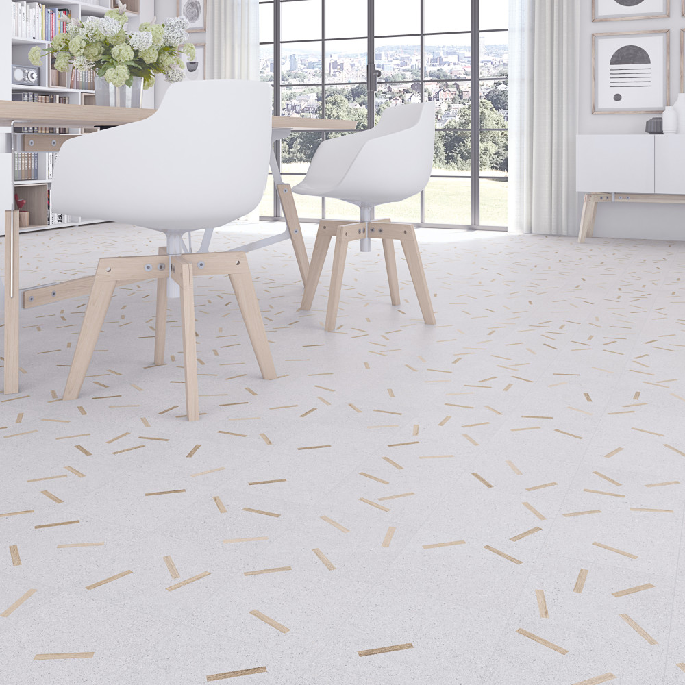 Komi Maolan Gris 7-7/8 in. x 7-7/8 in. Porcelain Floor and Wall Tile