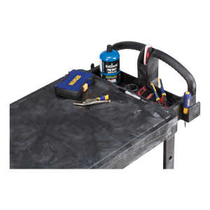 Rubbermaid Commercial, BRUTE Heavy Duty, Ergo Handle, Flat Shelf, Small, Utility Cart, Black