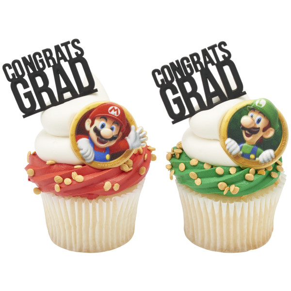 Super Mario™ Mario & Luigi Cupcake Rings