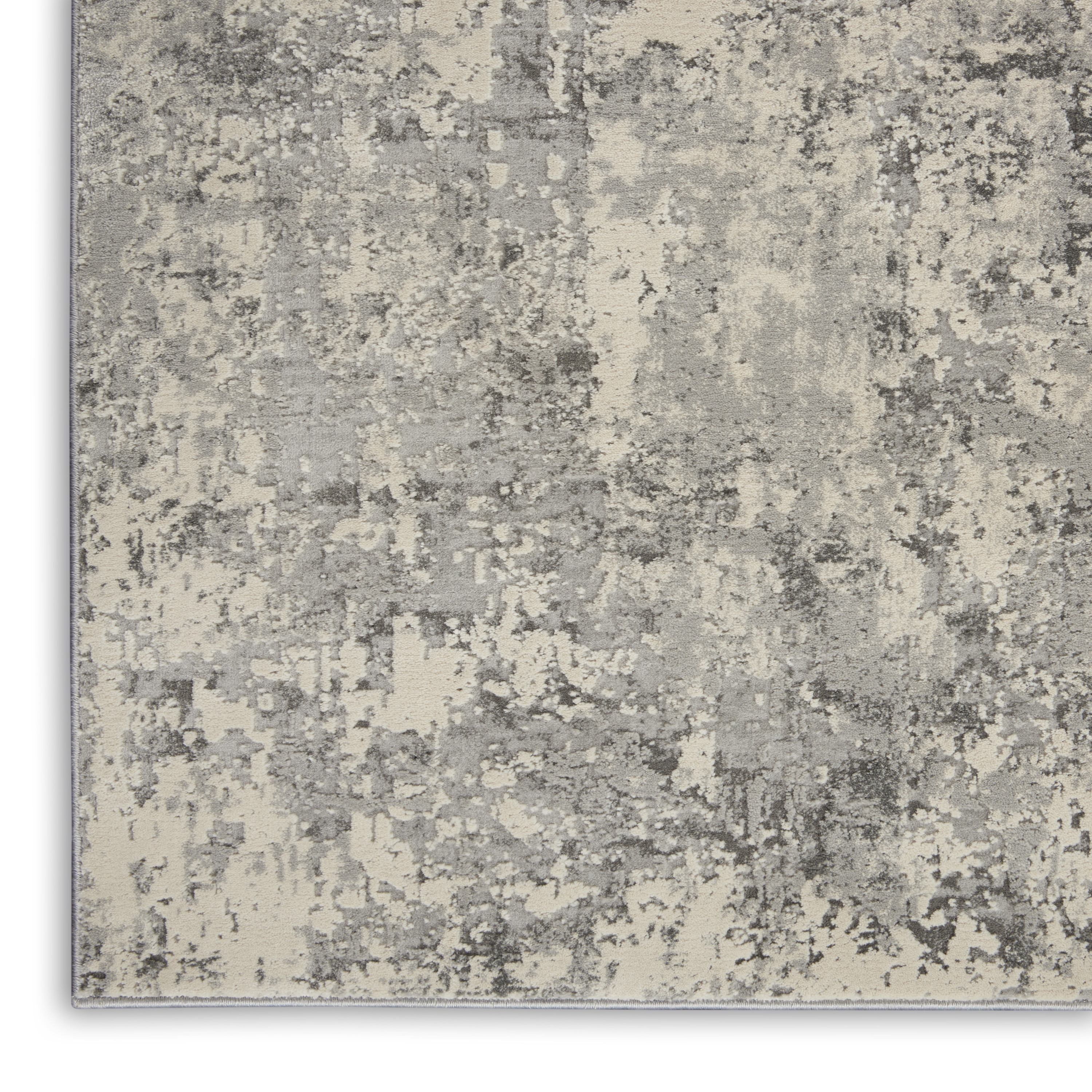 Nourison Rustic Textures 5'3" x 7'3" Grey Beige Modern Indoor Rug