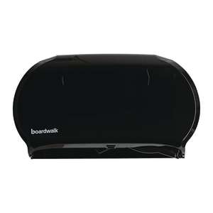 Boardwalk, Twin, Jumbo Bath Tissue Dispenser, Black