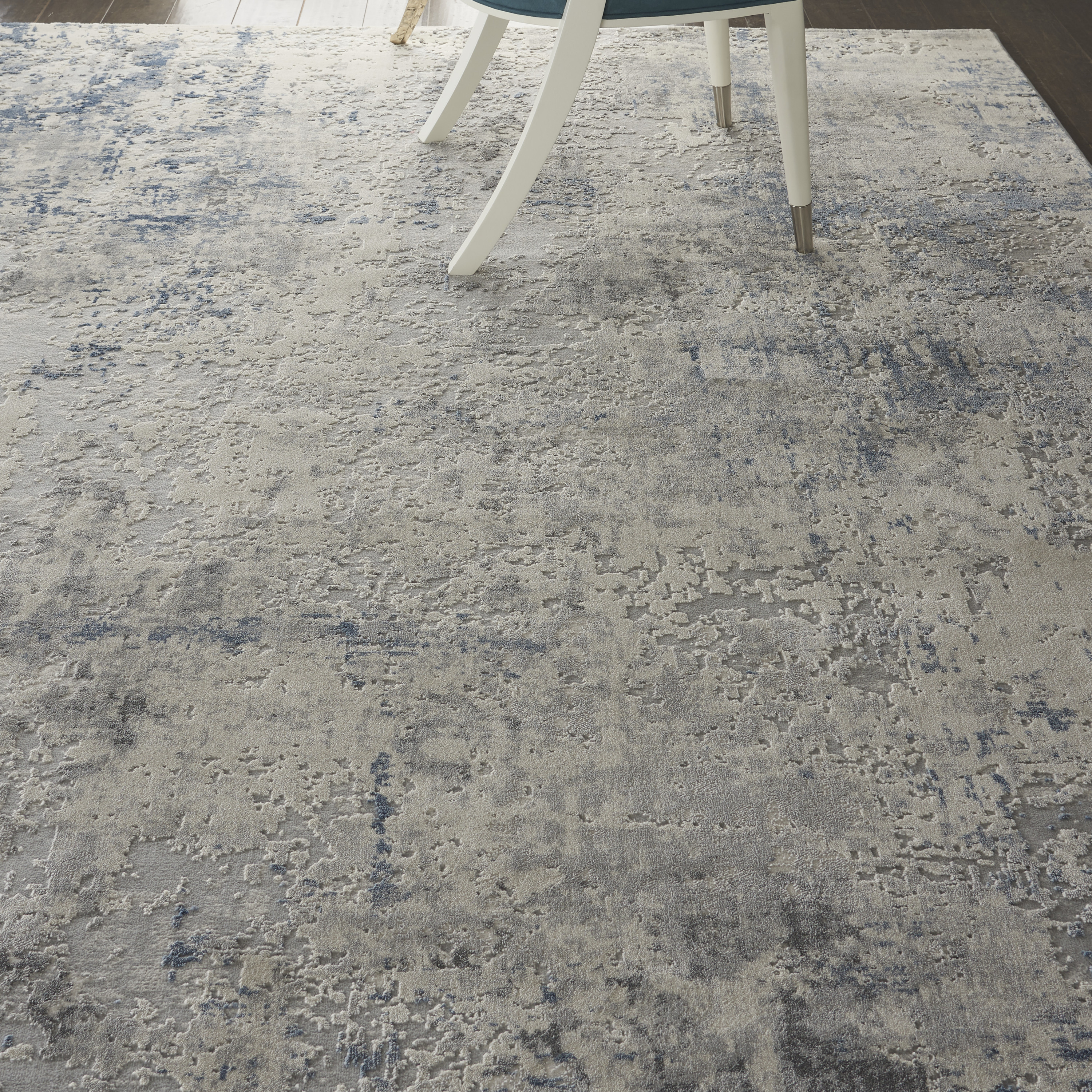 Nourison Rustic Textures 9'3" x 12'9" Ivory Grey Blue Modern Indoor Rug