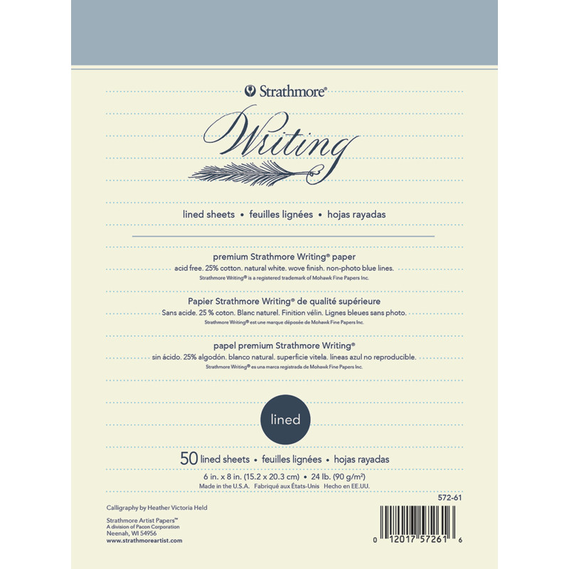 500 Series Writing Paper Pad, 50 Sheet, 6x8 inch, 1 Count