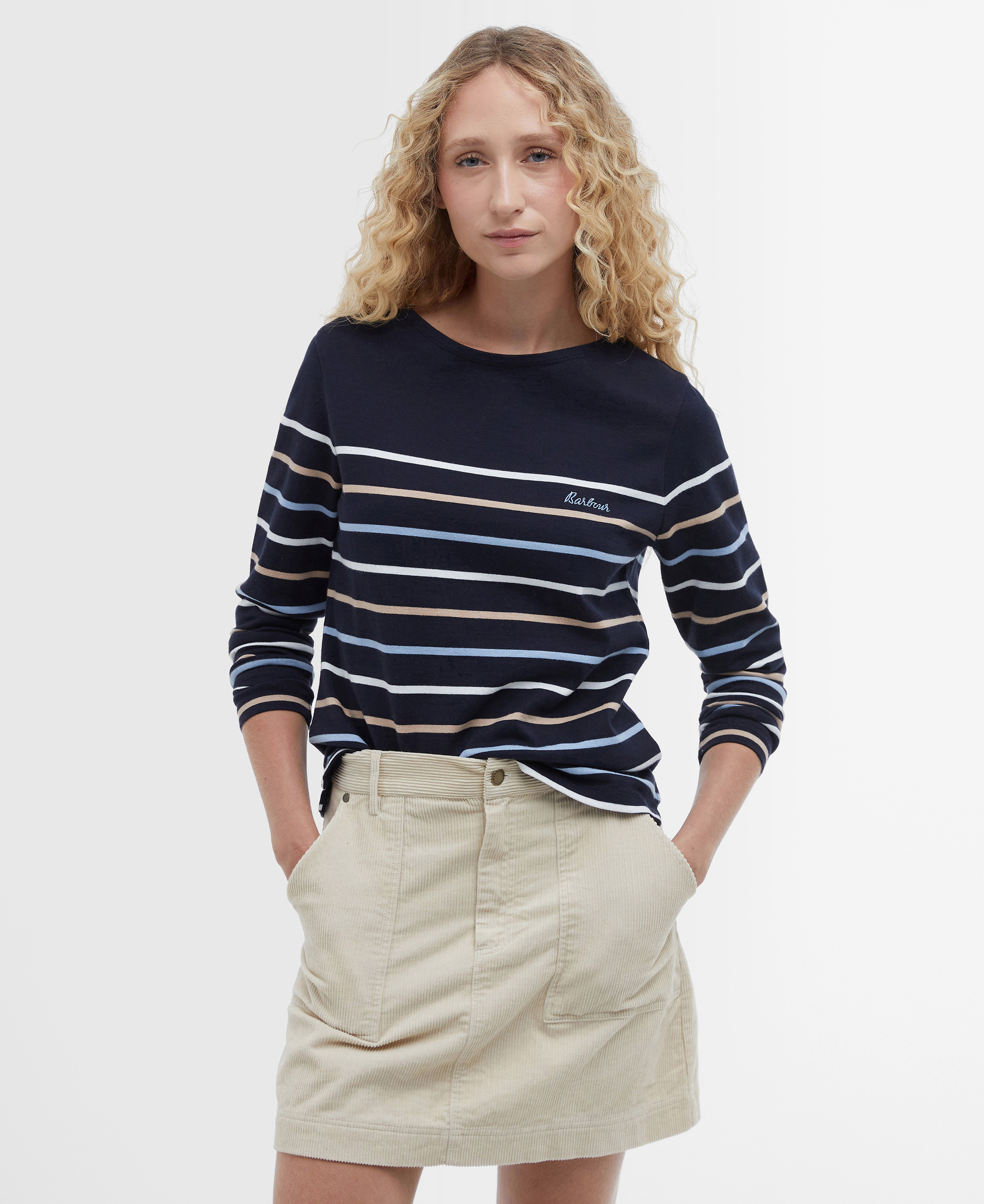 Hawkins Striped Long-Sleeved T-Shirt image number 0