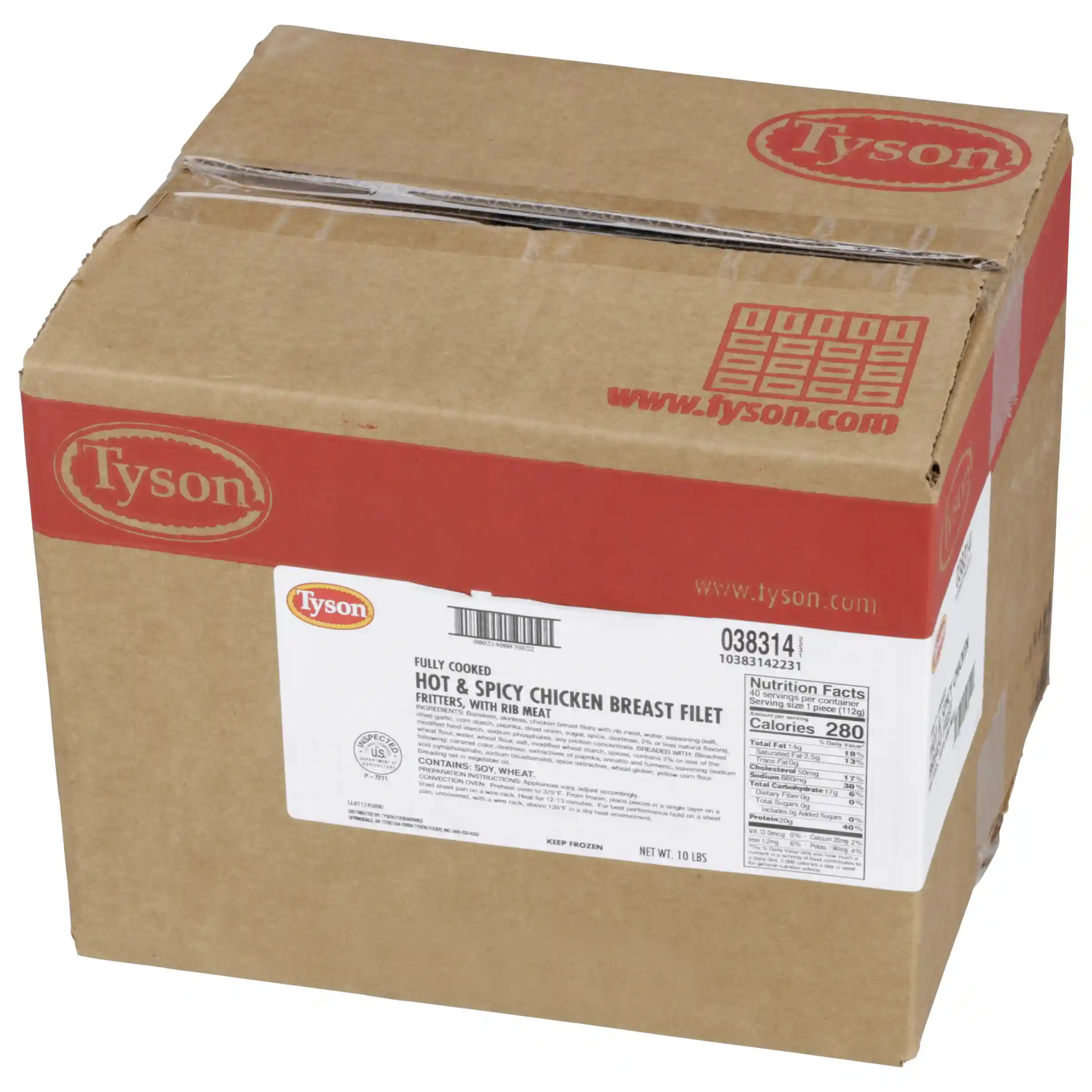Tyson® To Go Fully Cooked Hot & Spicy Chicken Breast Filet Fritters, 4 oz._image_5