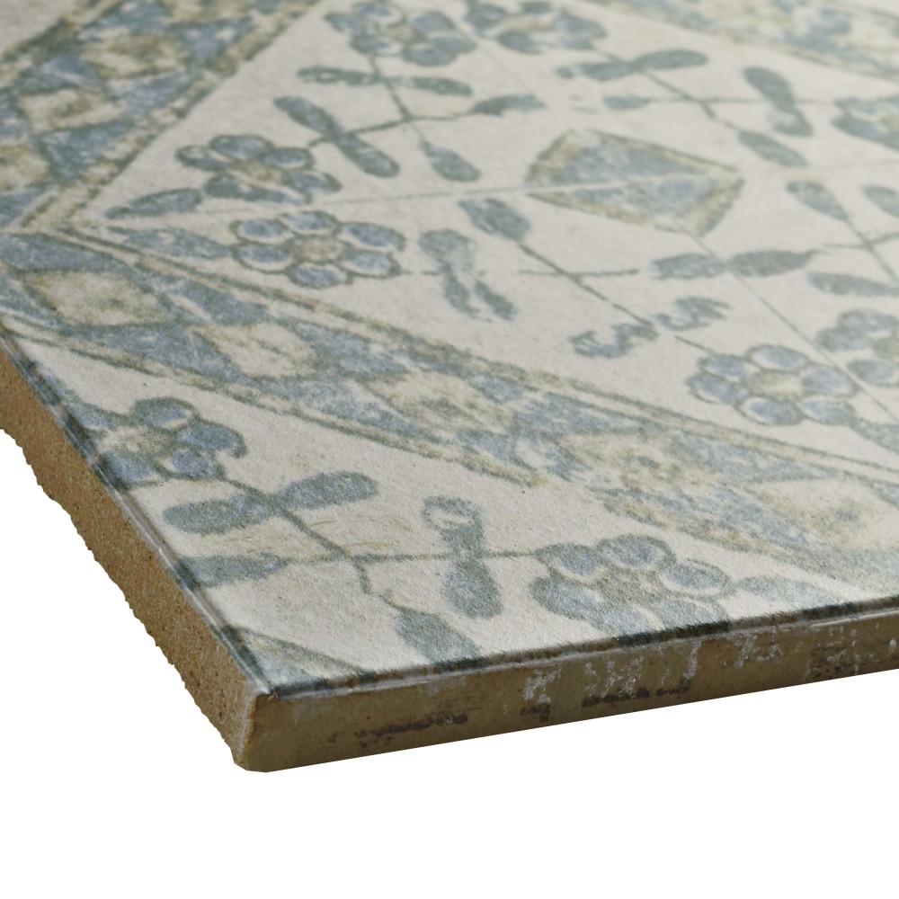 Klinker Retro Blanco Bergenia 12-3/4 in. x 12-3/4 in. Ceramic Floor and Wall Tile