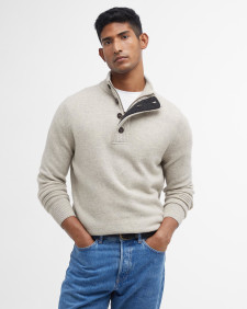 Essential Elbow Patch Jumper Pearl