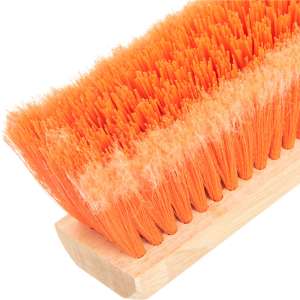 Carlisle, Flo-Pac, 24in, Sweep With Heavy Polypropylene Center, Polypropylene Bristles, Orange