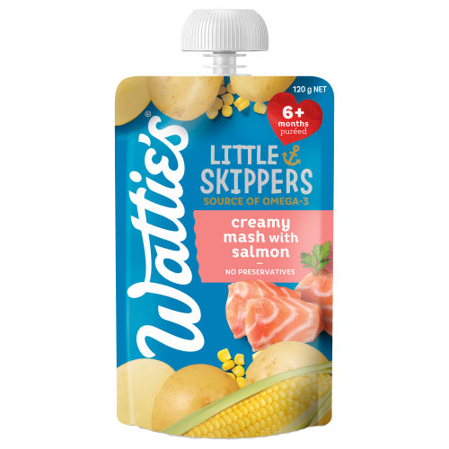  Wattie's® Little Skippers Creamy Mash with Salmon 120g 6+ months 