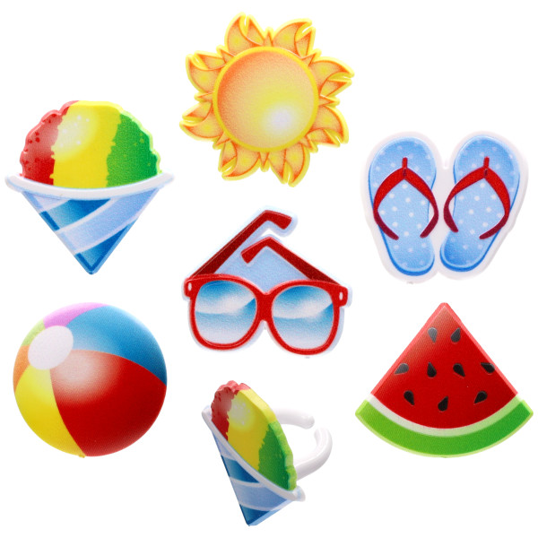 Summer Vibes Cupcake Rings