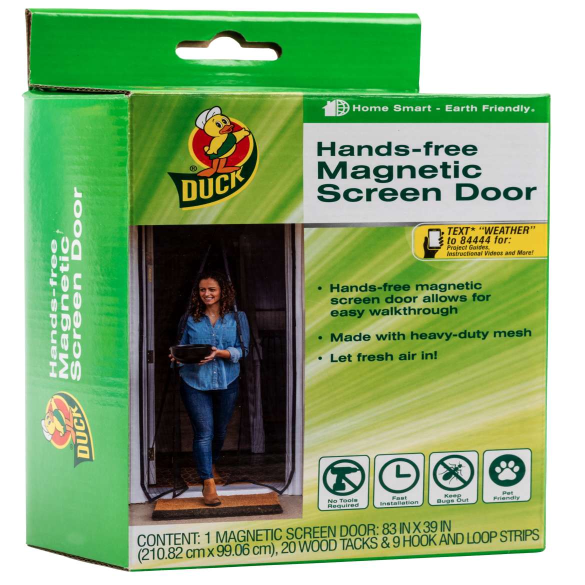 Duck® Hands-Free Magnetic Screen Door Image