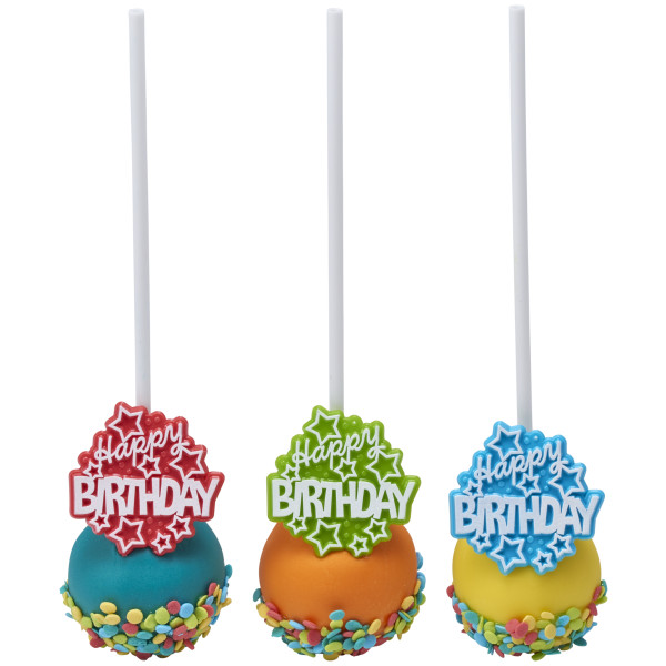 Happy Birthday Stars Cupcake Rings