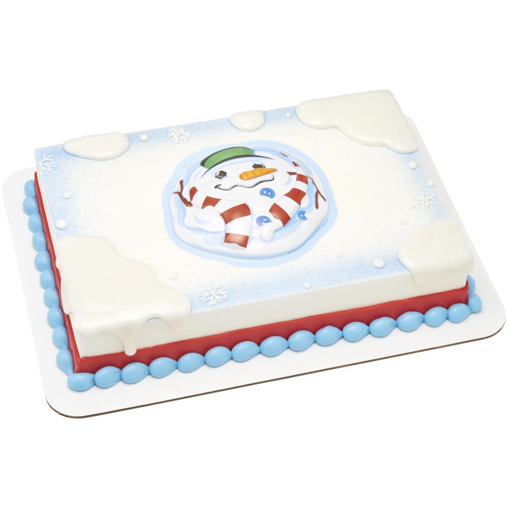 Image Cake Melting Snowman