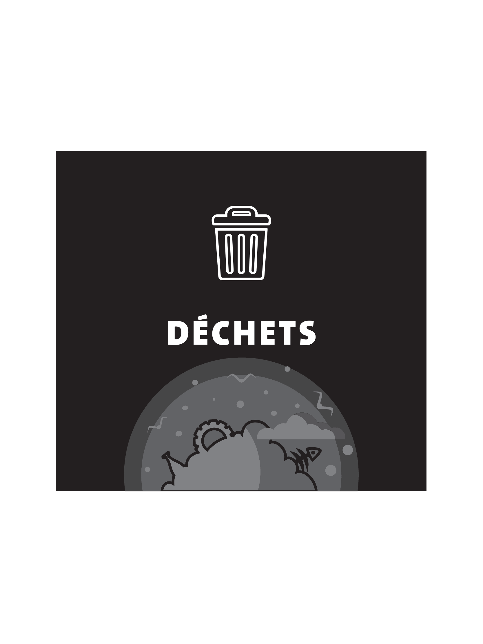 ARISTATA – Sign – Dechets – Black
