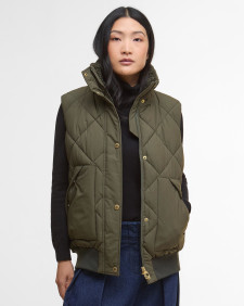 Weste Becky Olive/Ancient Tartan