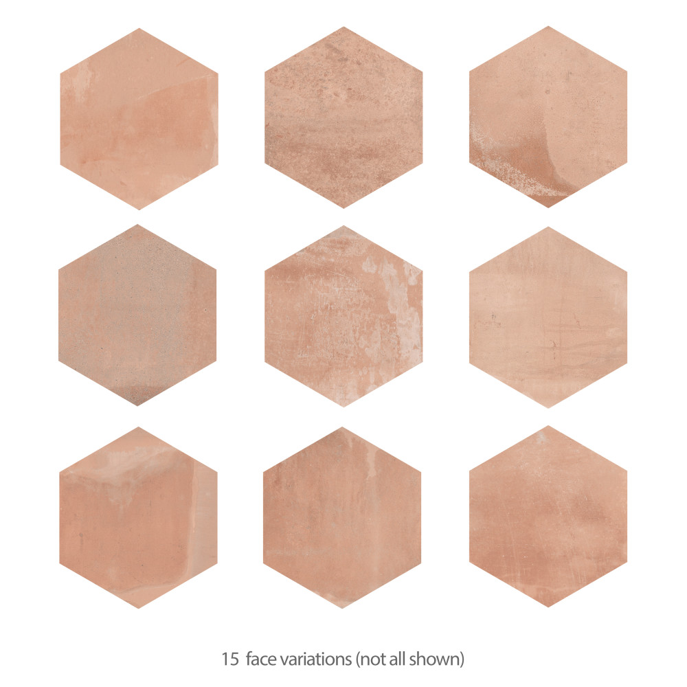 Argillos Hex Teja 20-1/2 in. x 23-5/8 in. Porcelain Floor and Wall Tile