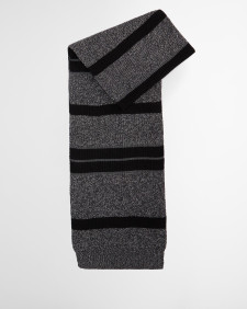 Boston Beanie & Scarf Gift Set Black/Grey