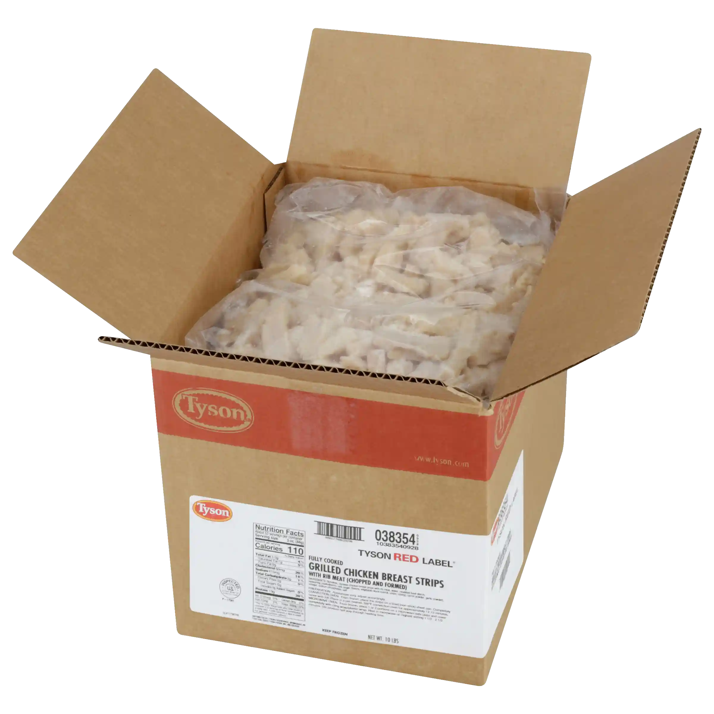 Tyson Red Label® Fully Cooked Unbreaded Grilled Chicken Breast Strips, Small_image_4