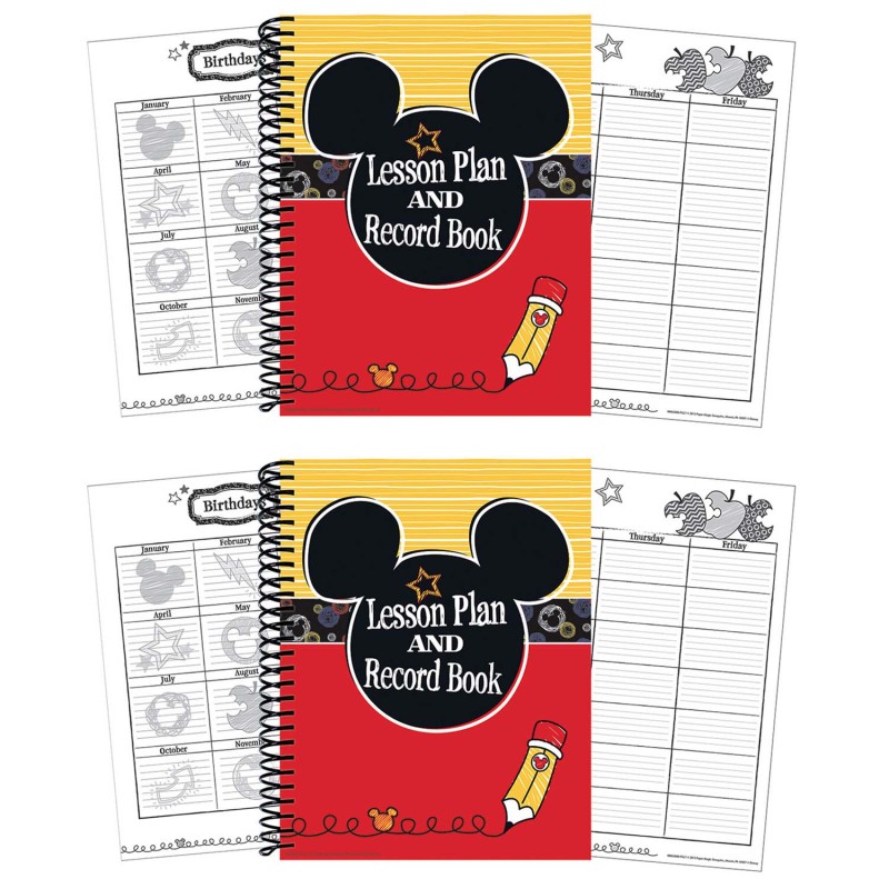 Mickey® Color Pop! Lesson Plan & Record Book, Pack of 2